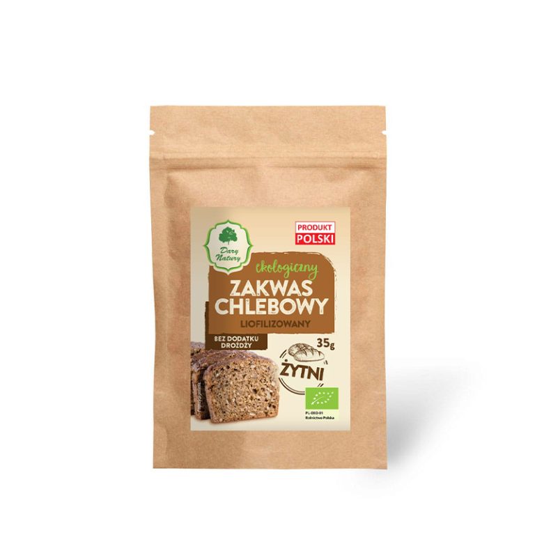 Zakwas chlebowy żytni liofilizowany EKO 35 g Dary Natury